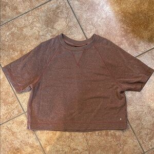 Prana Dusty Rose Short Sleeve Crop